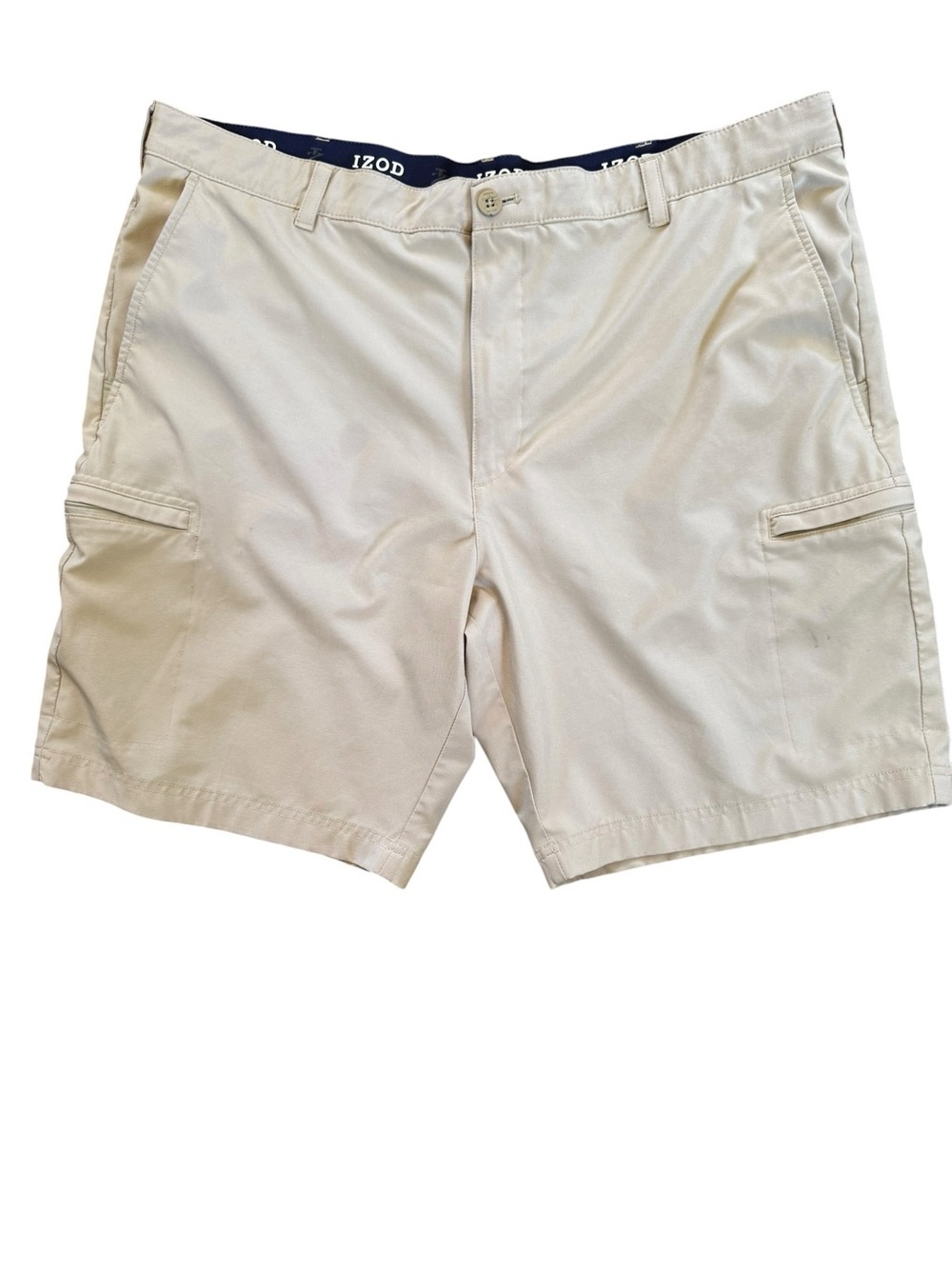 Izod Men's Light Beige Golf Shorts Size 42